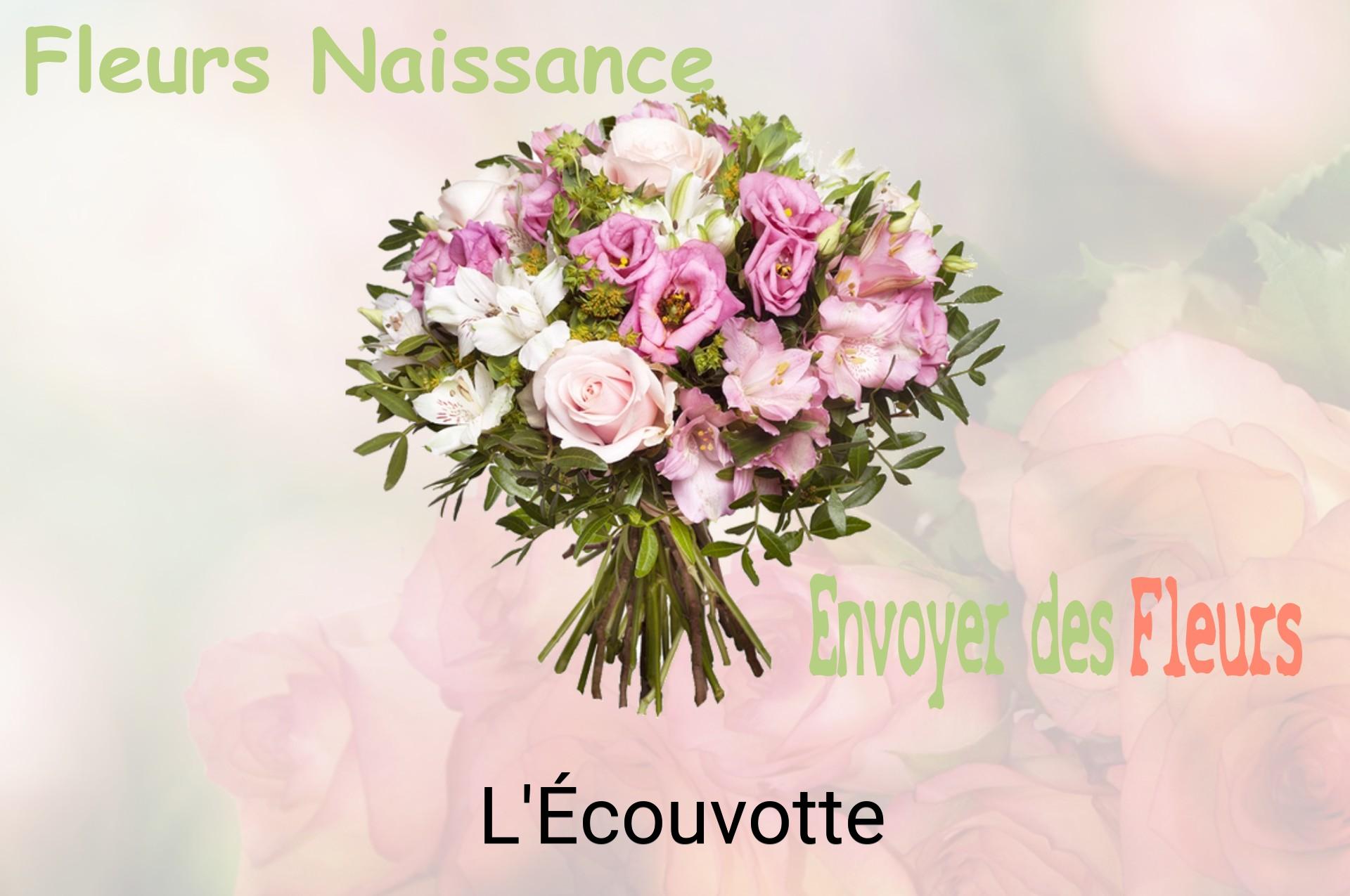 Bouquet de fleurs de naissance livré à L'Écouvotte